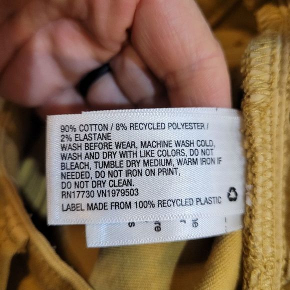 **SOLD **Universal Thread Women's Mustard Yellow Cotton/Spandex Jeans - Picture 7 of 11